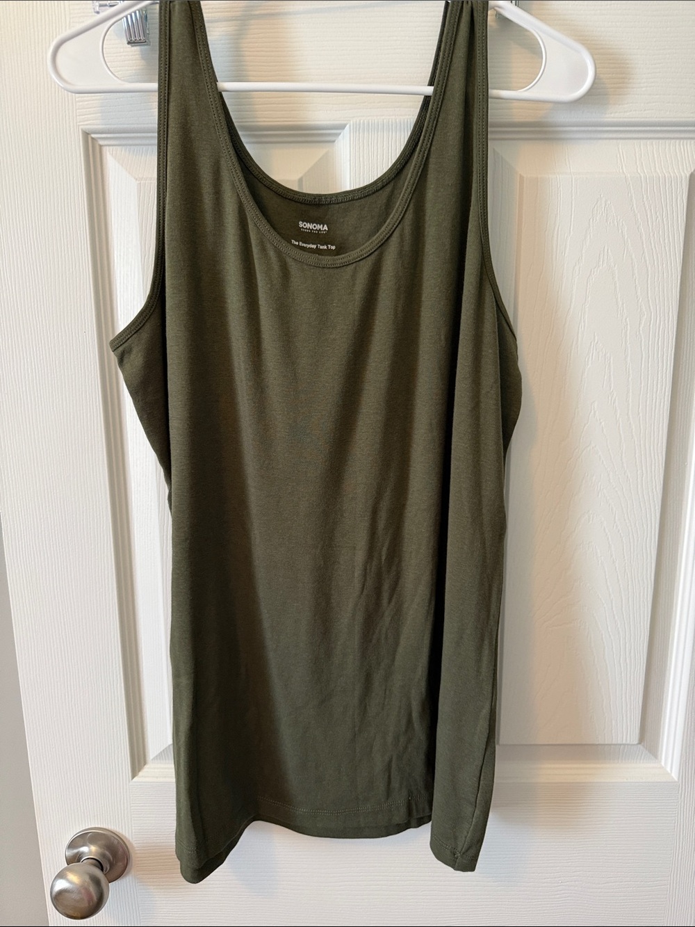 Sonoma Dark Olive Scoop Neck Tank
